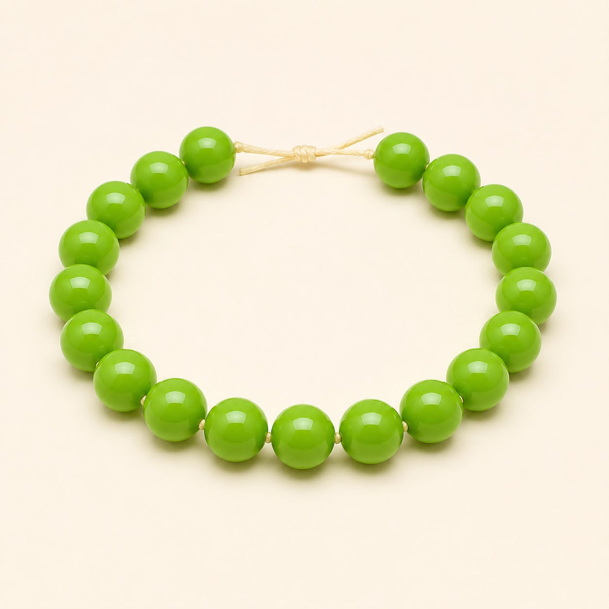 Collar de Bolas 20mm verde