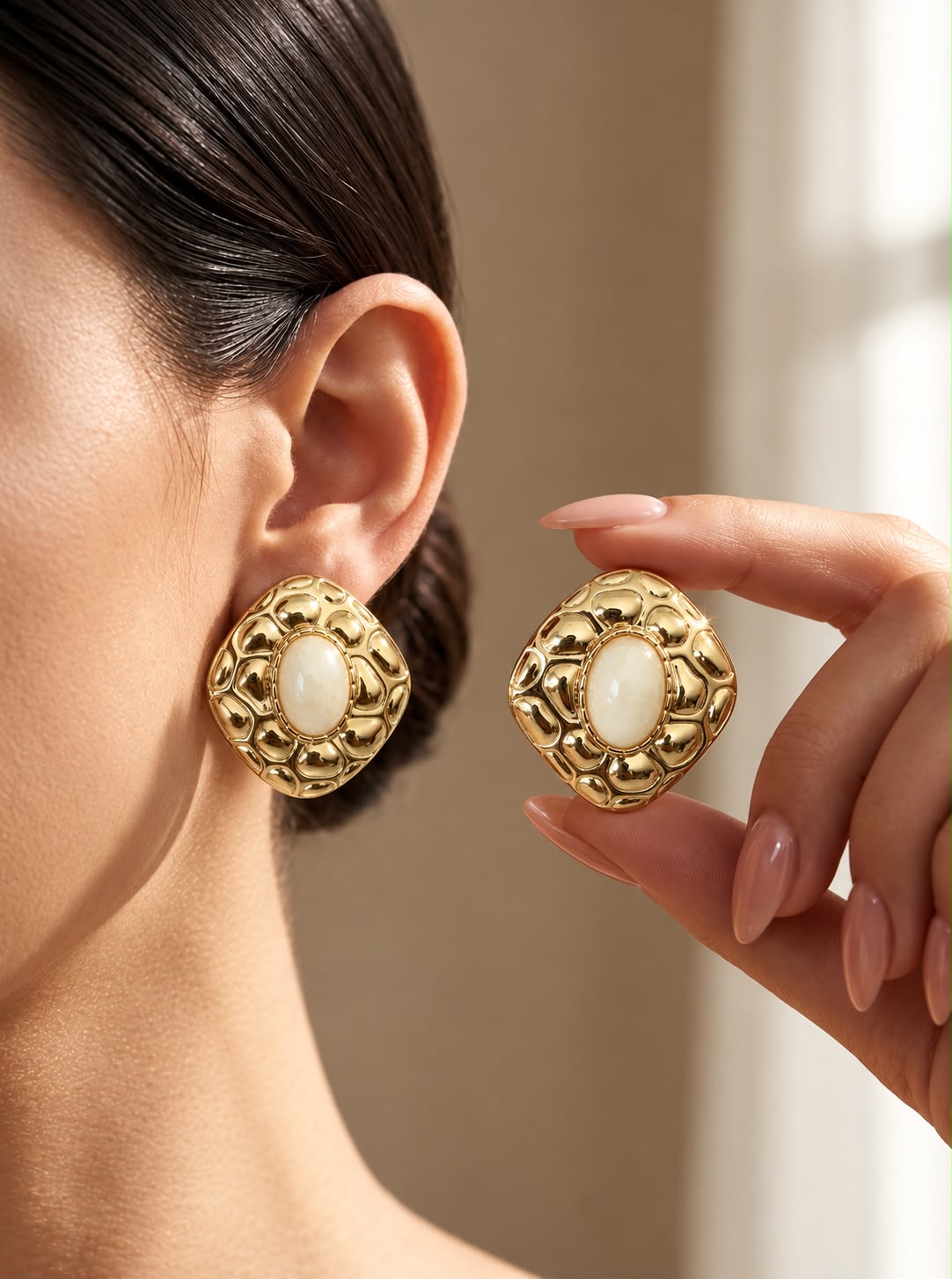Aretes maxi Dorado