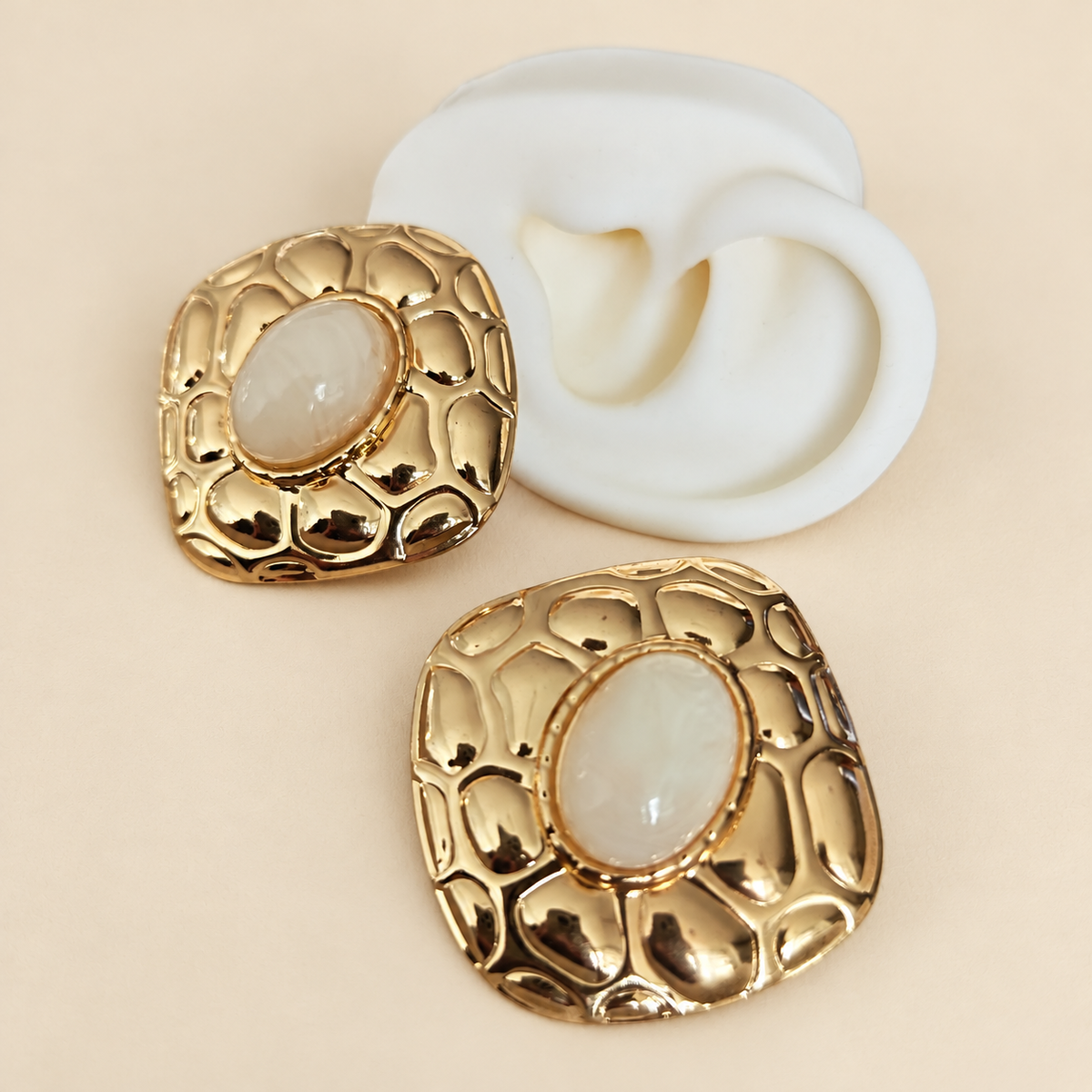 Aretes maxi Dorado