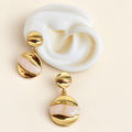 Aretes dorados  Nácar