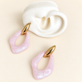 Aretes loop rosa