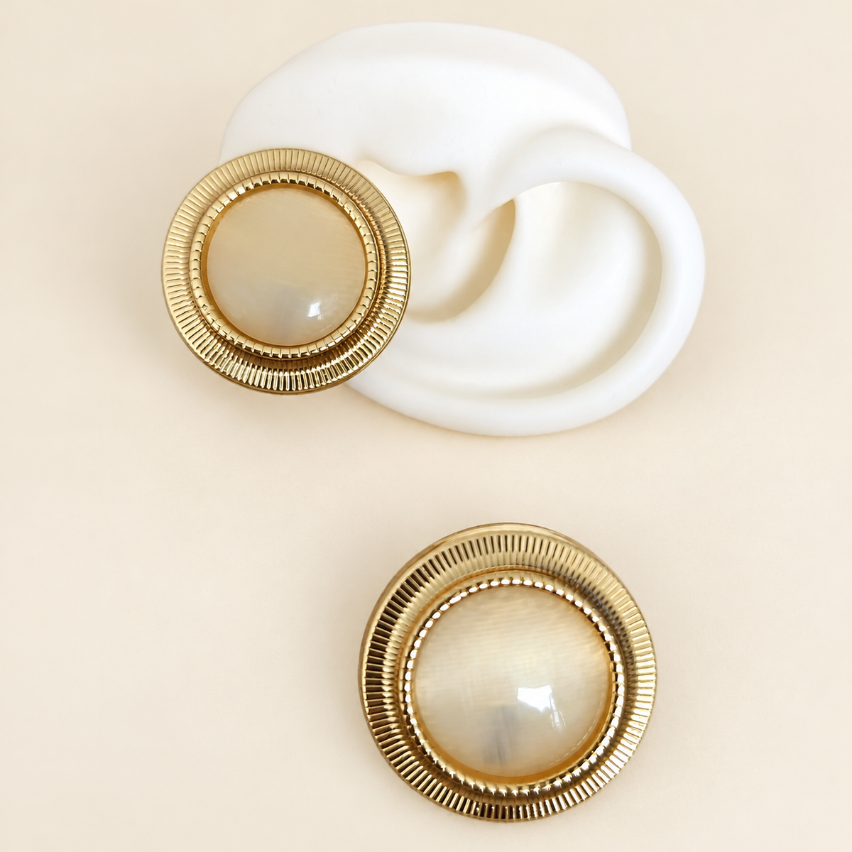 Aretes Sol Nacarado