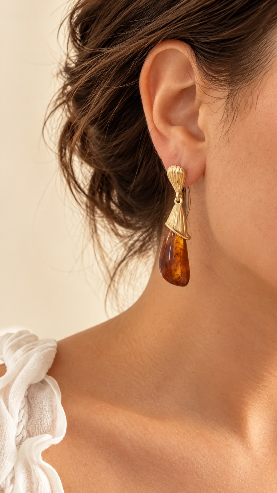 Aretes Nácar largos