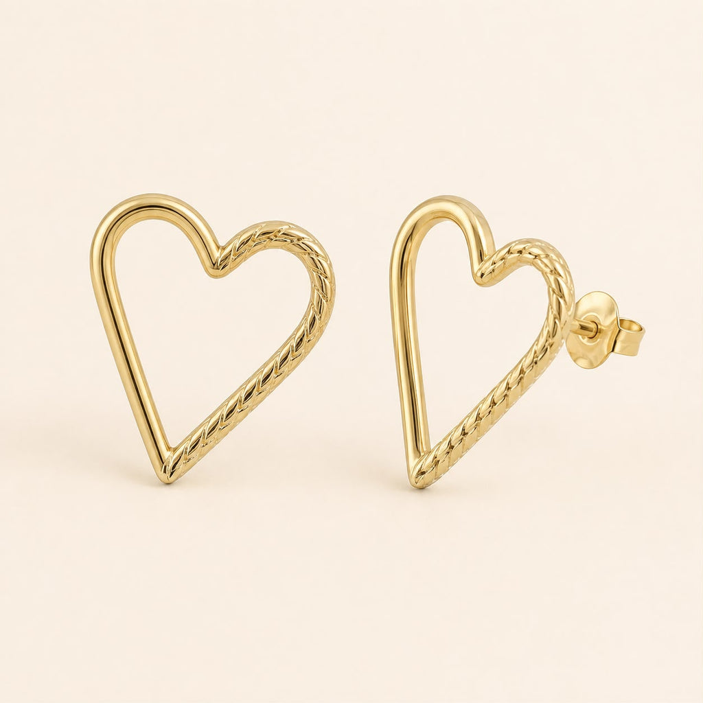 Aretes topos corazon