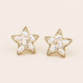 Aretes estrella perlas