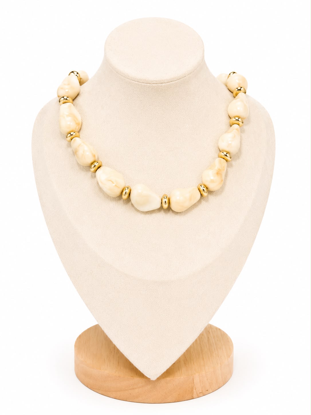 Collar de piedras esmaltadas