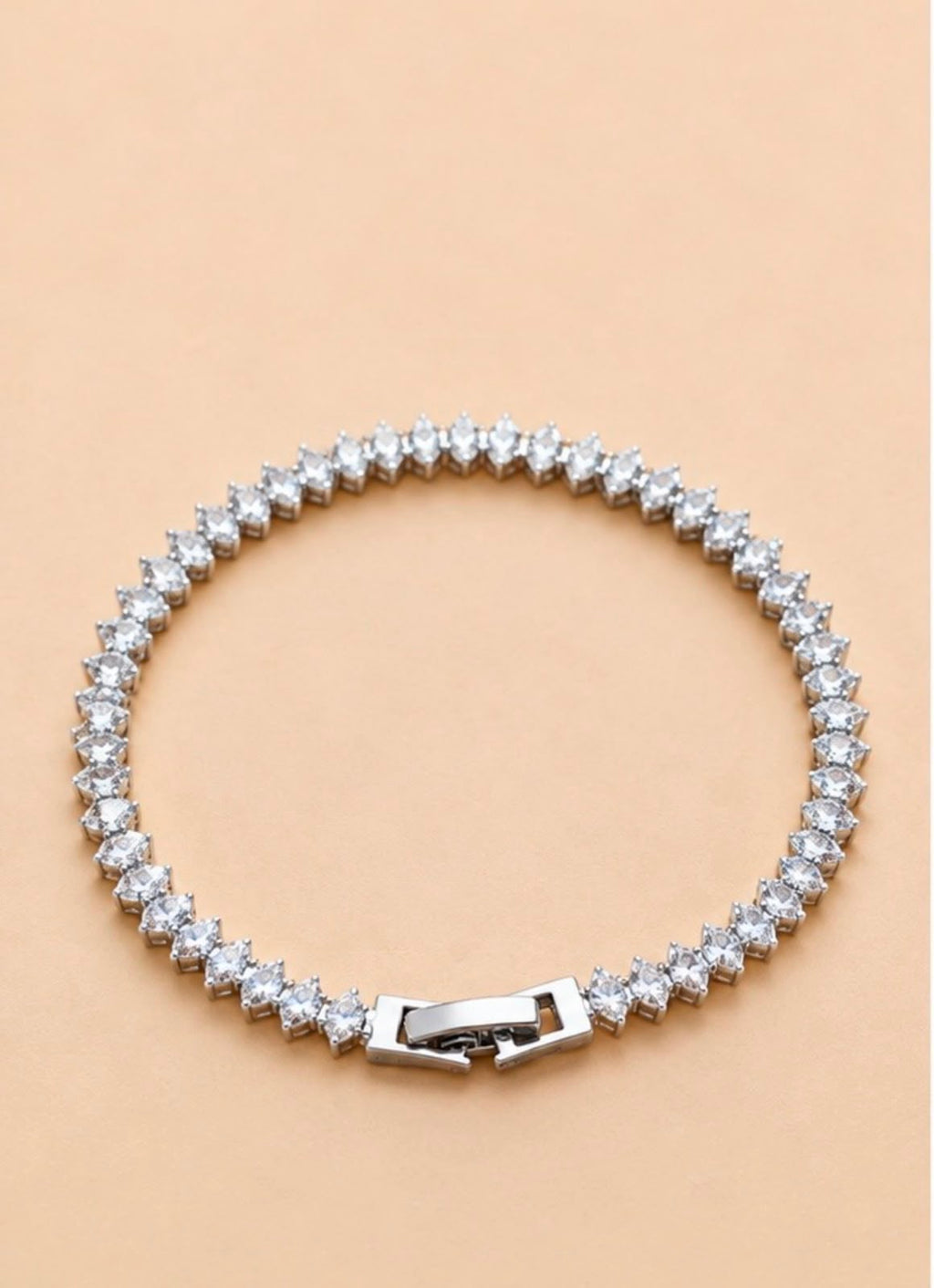 Pulsera tennis plata