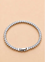 Pulsera tennis plata