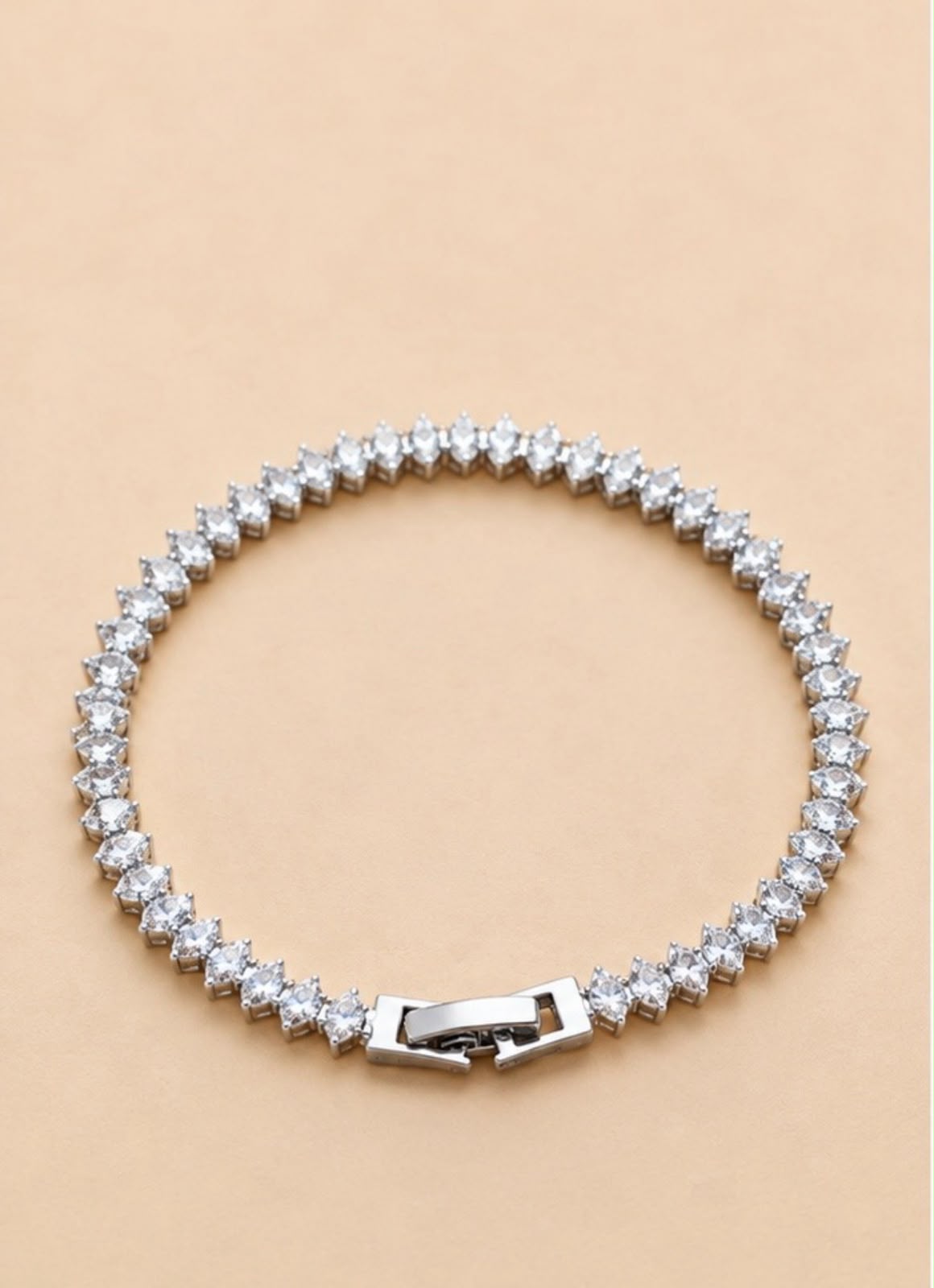 Pulsera tennis plata