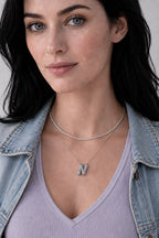A Collares de Iniciales PLATA