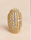 Anillo maxi ajustable de cristal