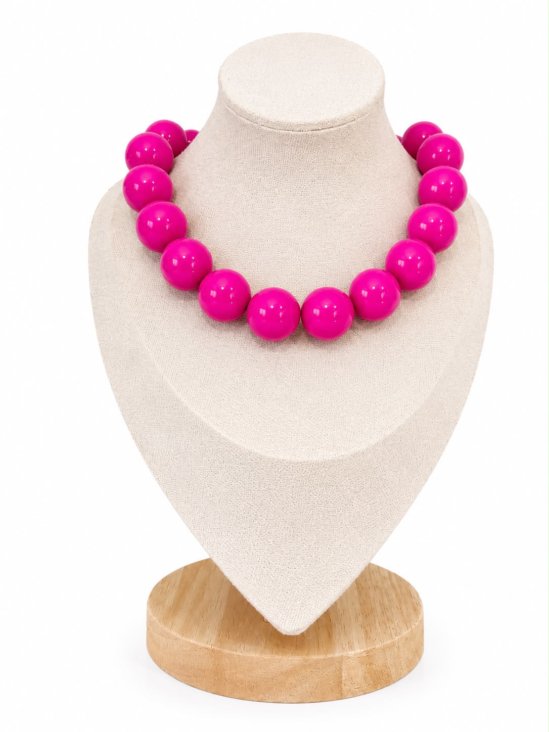 Collar de Bolas 20 mm fucsia