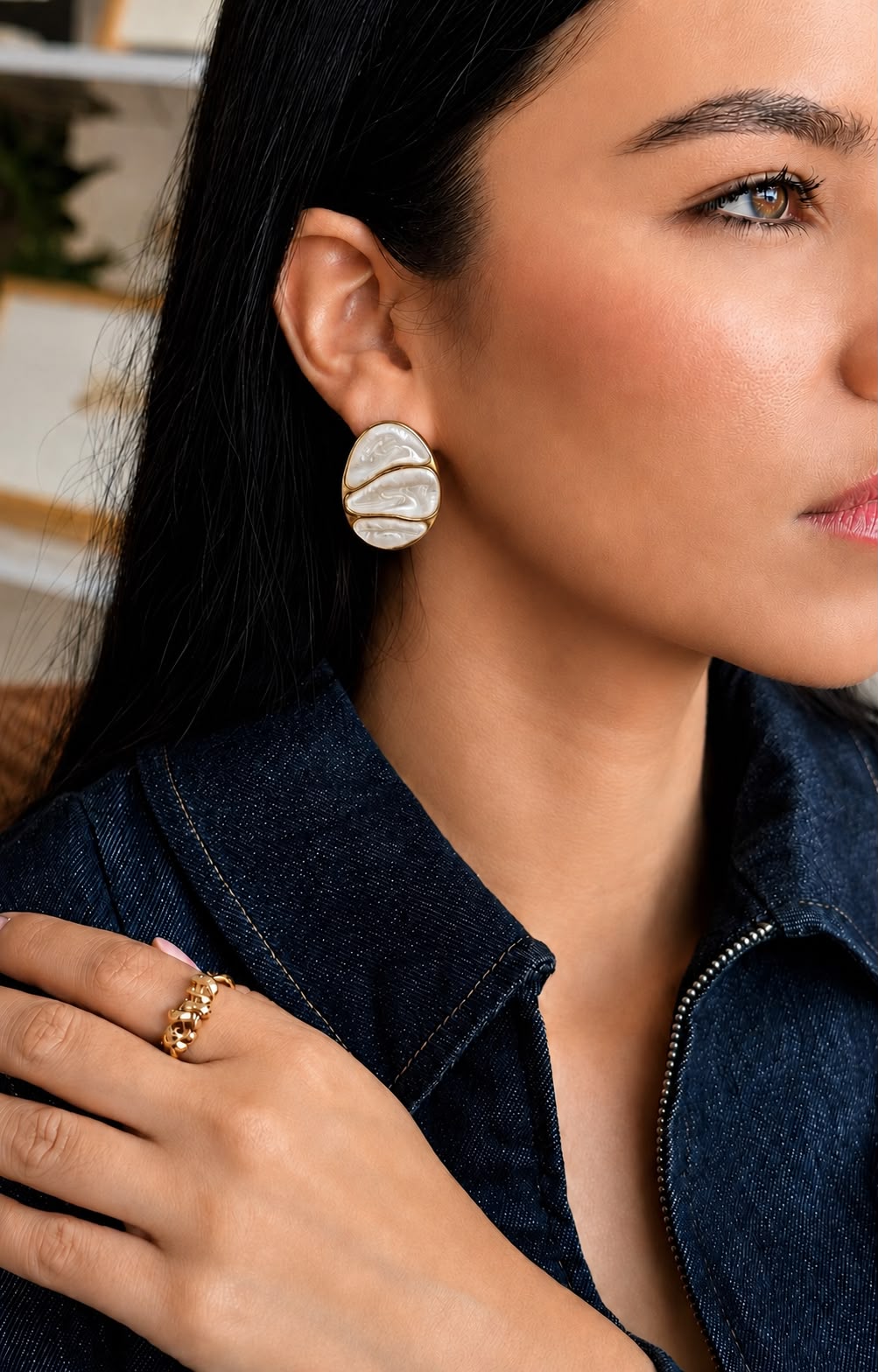 Aretes de nácar