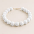 Collar de Bolas 20mm blanco