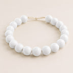 Collar de Bolas 20mm blanco