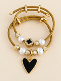 Pulsera dúo ajustables con dijes