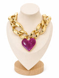 Collar y dije de corazón