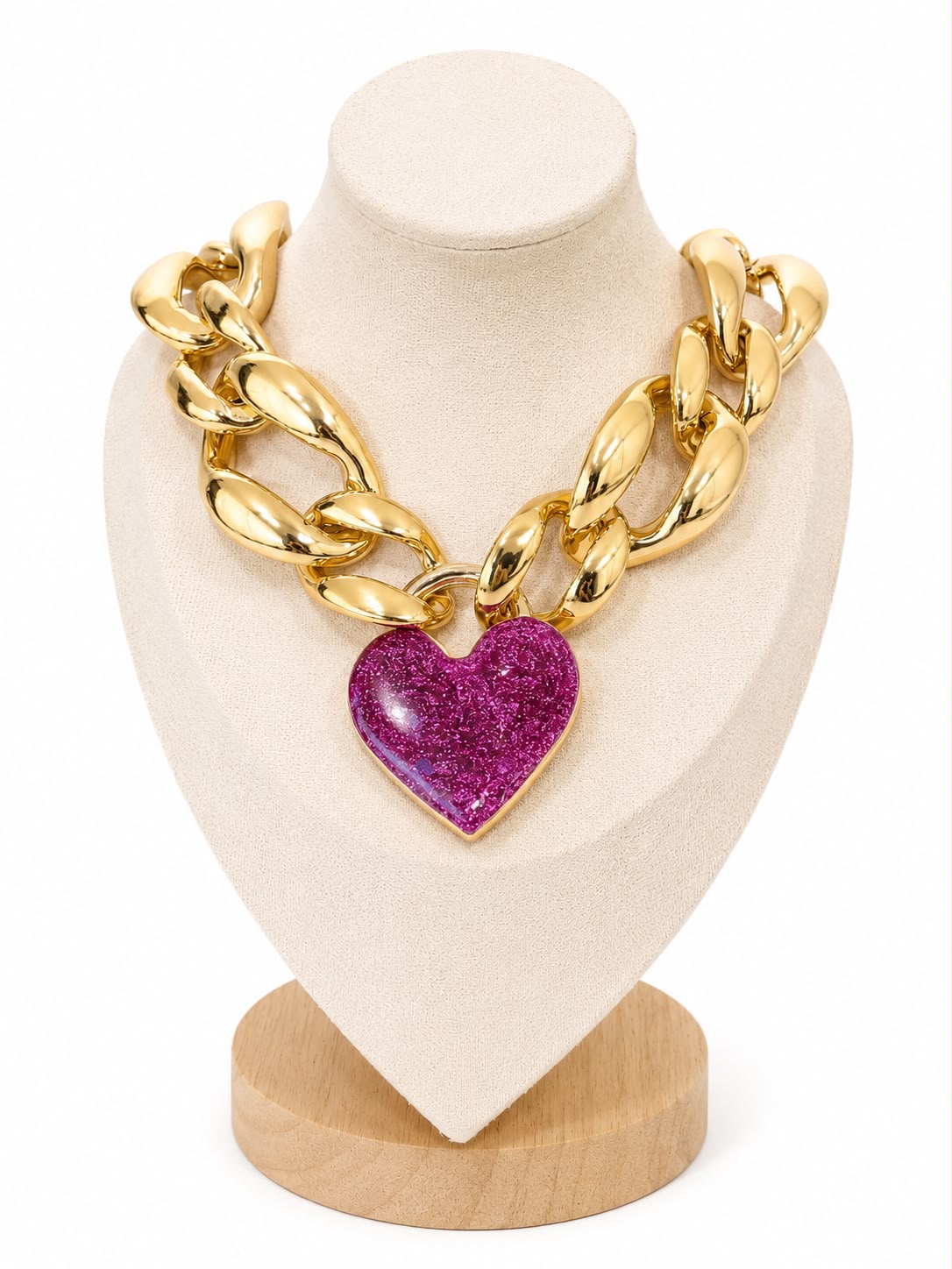 Collar y dije de corazón