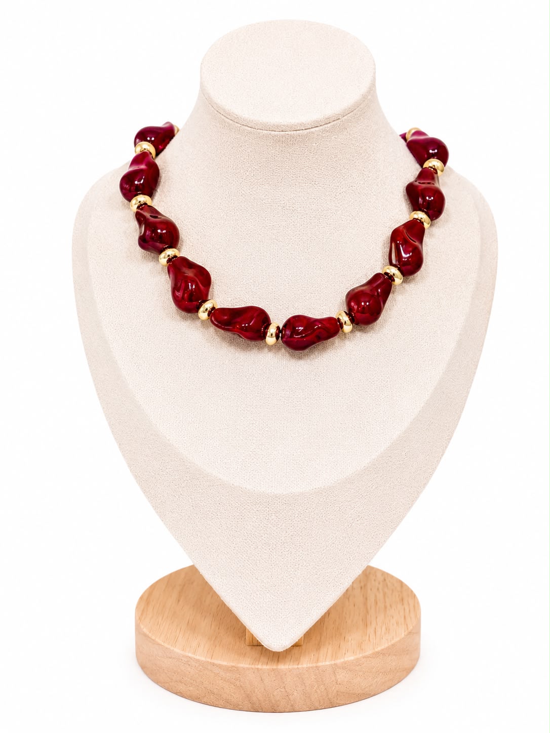 Collar de piedras esmaltadas