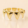 Pulsera Triángulos de resina blanca