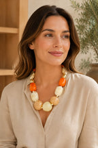 Collar de piedras esmaltadas