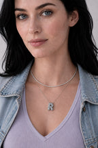 A Collares de Iniciales PLATA