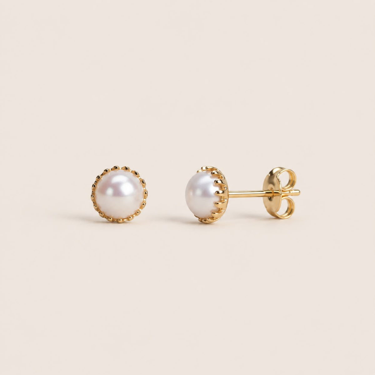 Aretes topos perla mini
