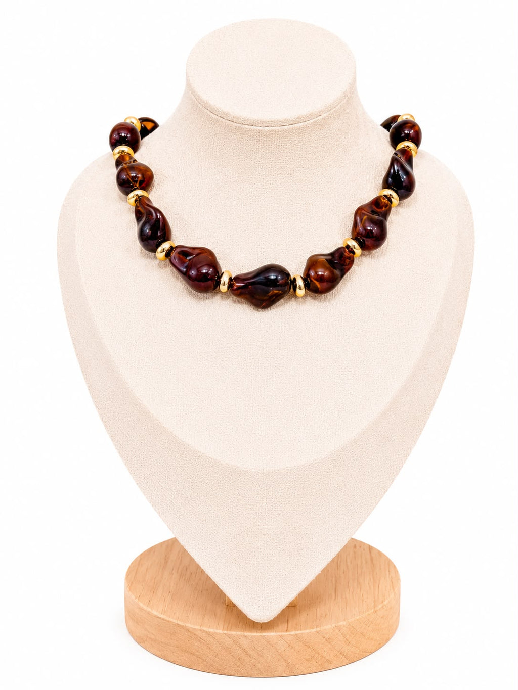 Collar de piedras esmaltadas