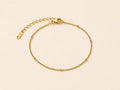 pulsera cadena con mini balines