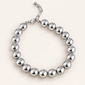 Pulsera con balines plata
