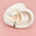 Earcuff plateado liso