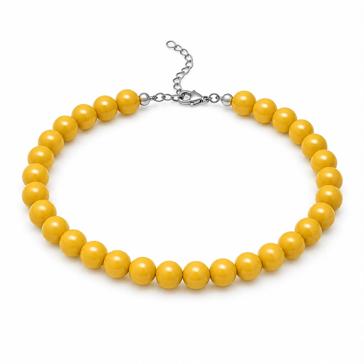 Collar de Bolas 16mm amarillo
