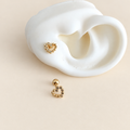 Aretes míni de corazón con brillo