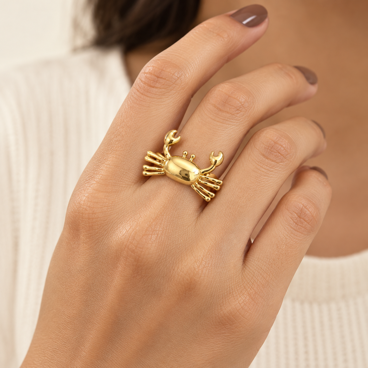Anillo ajustable de cangrejo