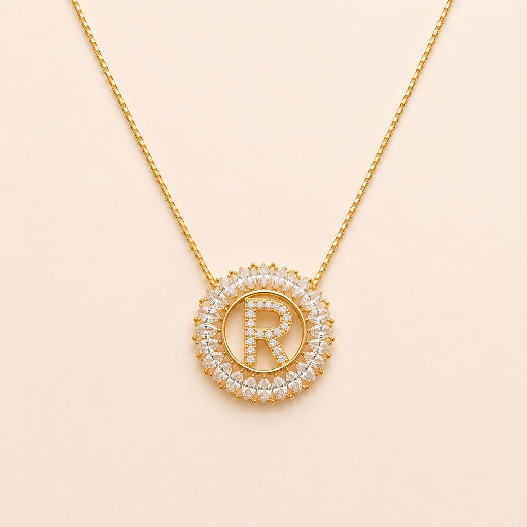A Collares de Iniciales brillo