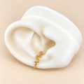 Earcuff Dorado de serpiente