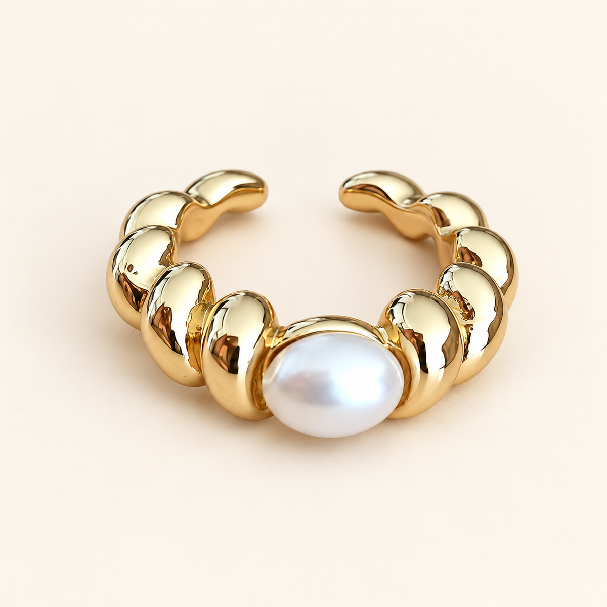 Anillo ajustable dorado