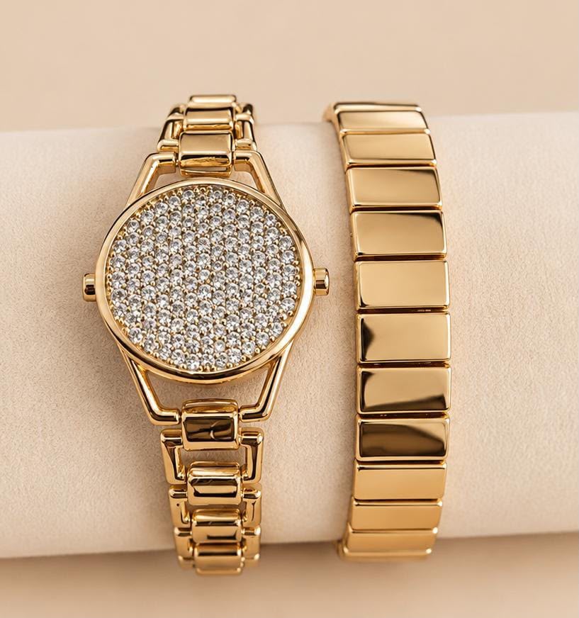 Pulsera doble reloj