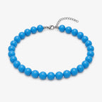 Collar de Bolas azul  16mm