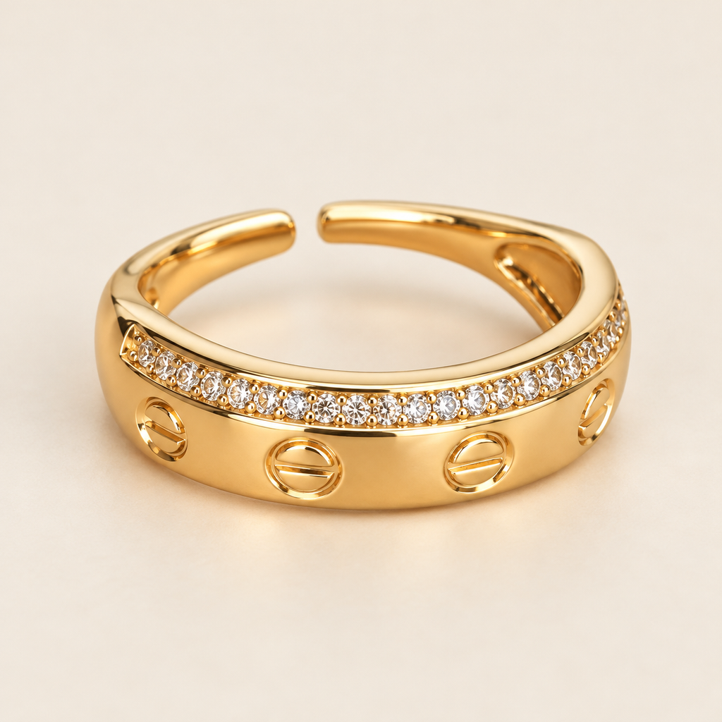 Anillo ajustable dorado