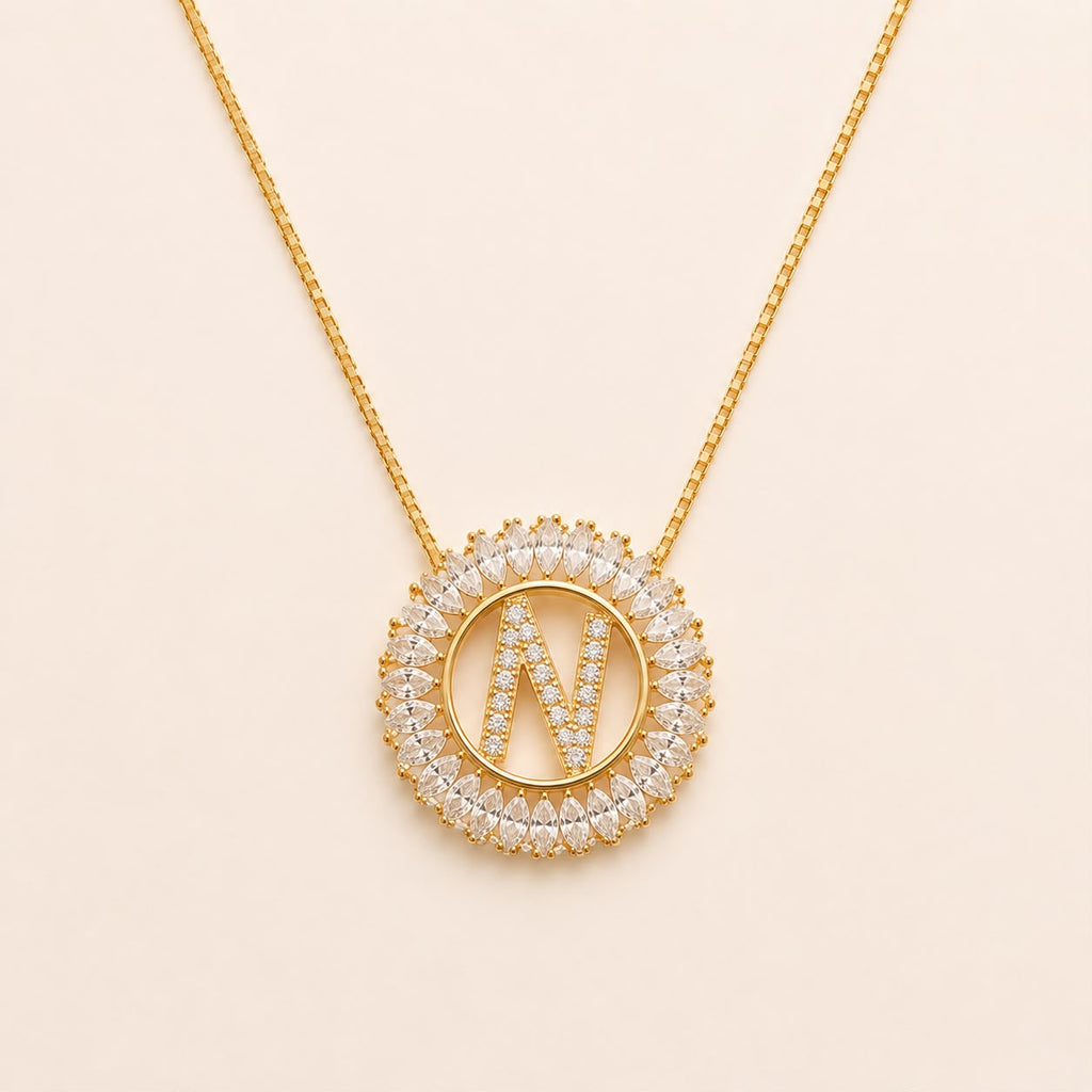 A Collares de Iniciales brillo