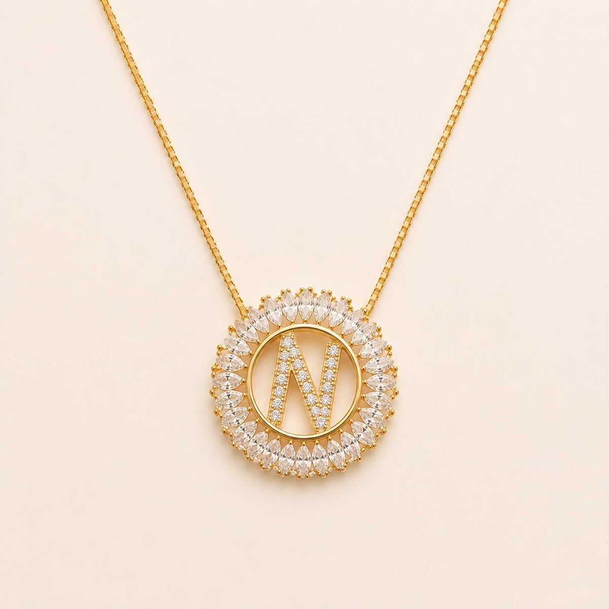 A Collares de Iniciales brillo
