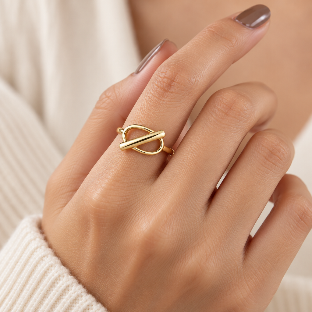 Anillo  ajustable dorado