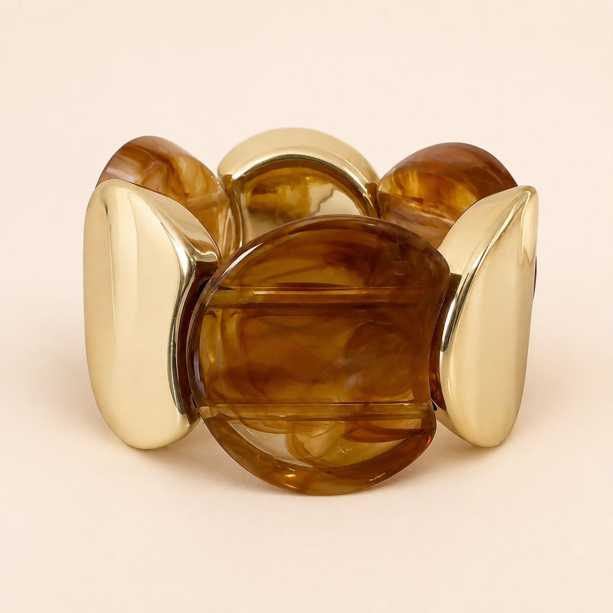 Pulsera de resina estilo nácar