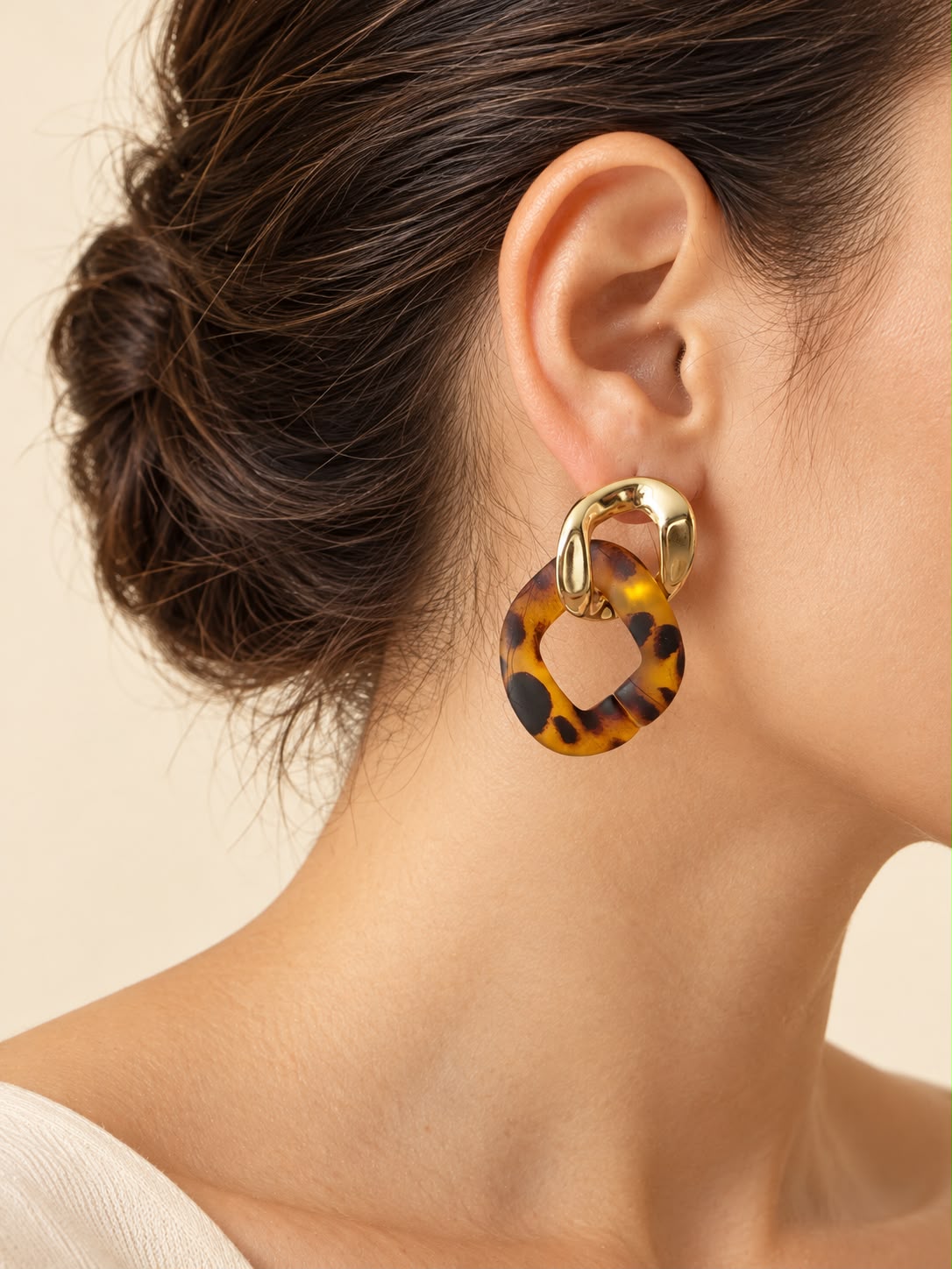 Aretes de eslabones