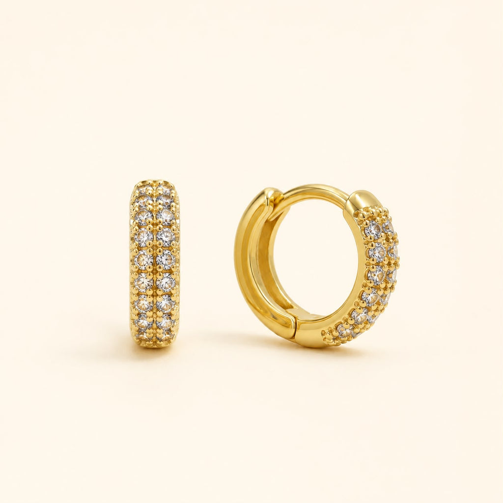 Argollas mini brillo