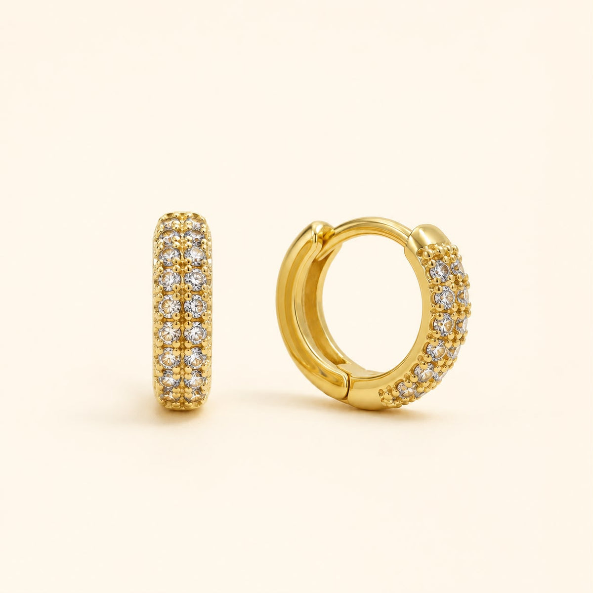 Argollas mini brillo