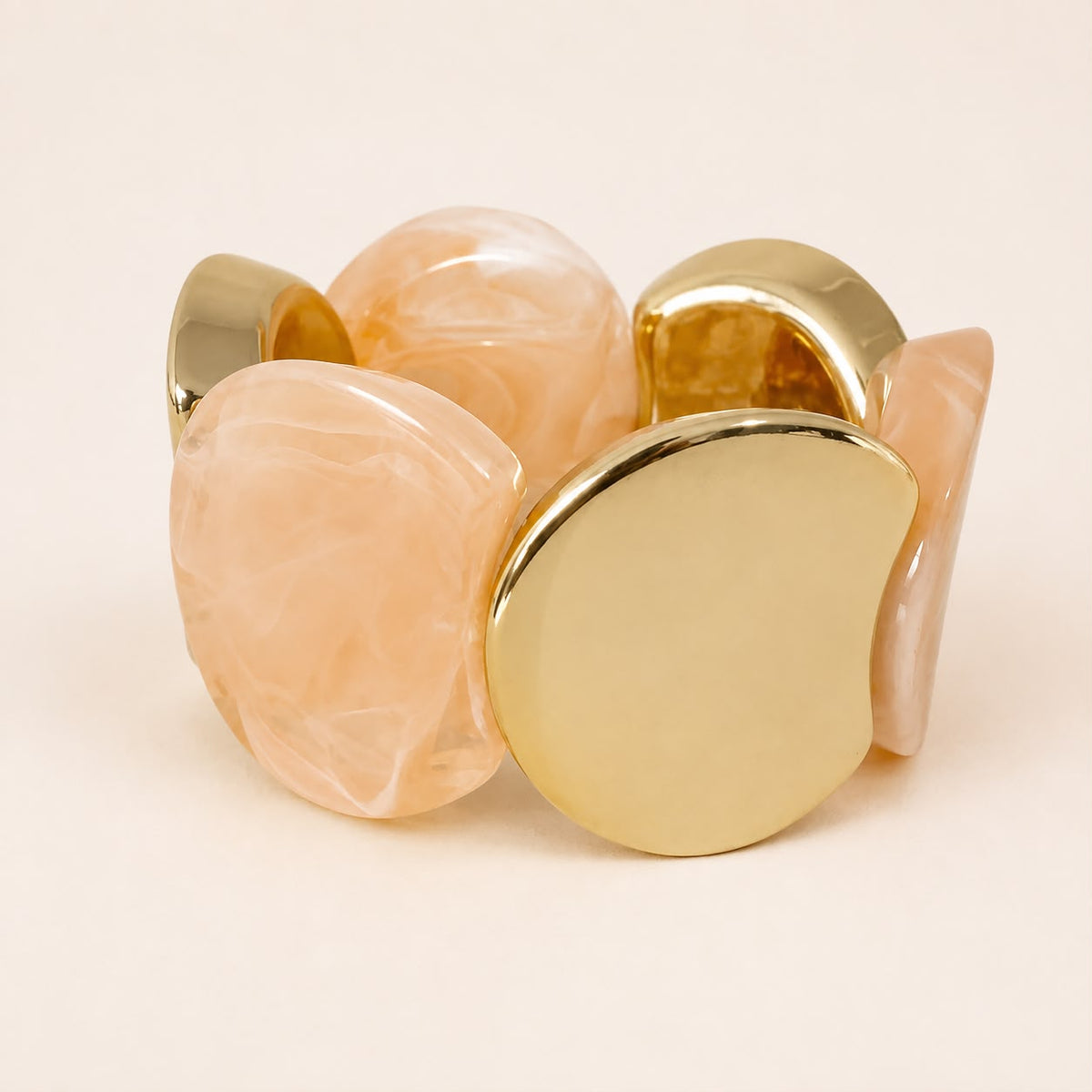 Pulsera de resina estilo nácar