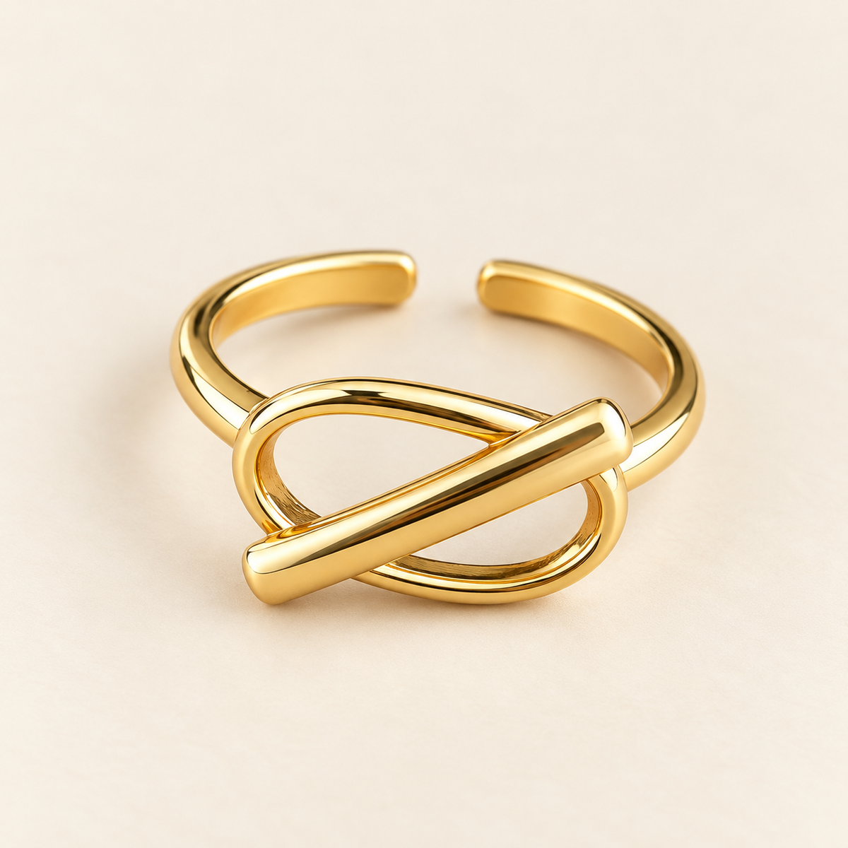 Anillo  ajustable dorado